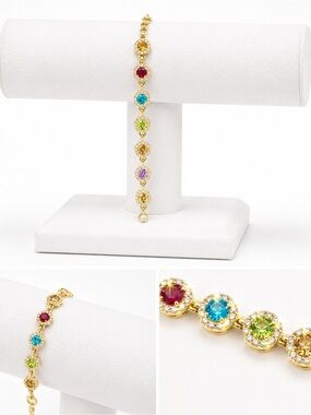 Multicolor crystal bracelet